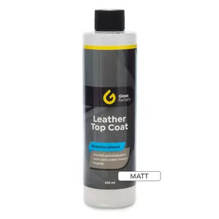 Gloss Factory Leather Top Coat matt Fargeløs lakkforsegling for skinn 250ml