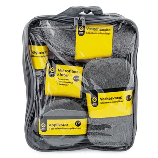 Gloss Factory Mikrofiber Kit Komplett mikrofiber kit i 9 deler