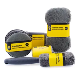 Gloss Factory Mikrofiber Kit Komplett mikrofiber kit i 9 deler