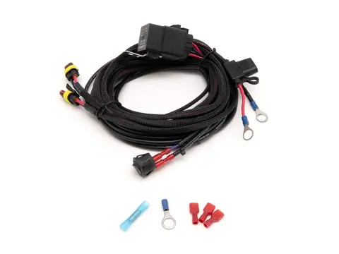 Lazer kabelsett til to lamper AMP 2-Pin. Med Rel&#232; og bryter.