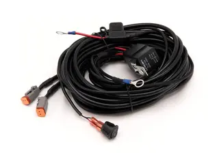 Lazer kabelsett til to lamper DT 6,5 meter. 2-Pin. Med Rel&#232; og bryter.