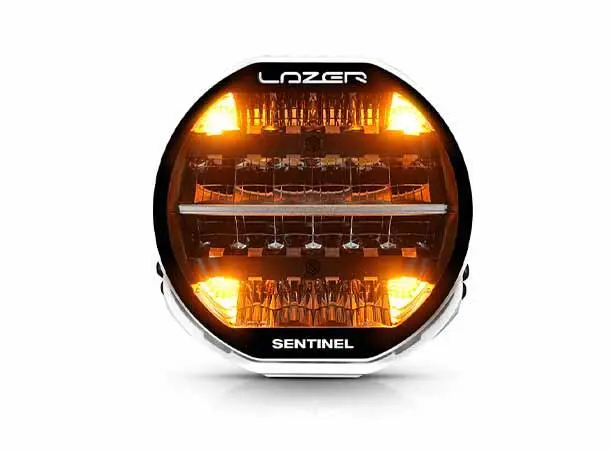 Lazer Sentinel 9 Highline Beacon 130W - PL2 Hvit Med varsellys 