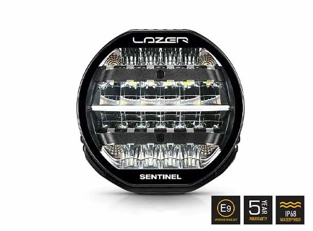Lazer Sentinel 9 Highline Beacon Sort Med varsellys PL2 