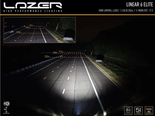 Lazer Linear 6 Elite LED Fjernlys Kraftig og super slank LED-bar! 