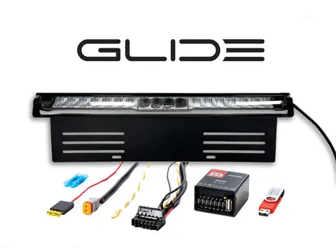 Lazer® Lyspakke med Glide 18 Elite Modernum Canbus. Skiltplate sidemount.