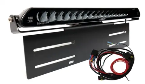 Lazer&#174; Lyspakke med Linear 18 ELITE Universal. Med skiltplate sidemount.