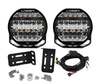 Lazer&#174; Lyspakke med Sentinel 7 ELITE Med skiltplate sentermont. Universal.
