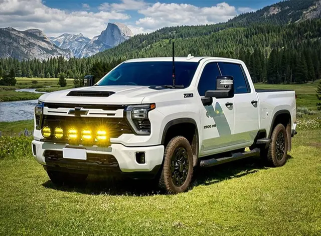 Lazer® Sentinel 7 ELITE YELLOW Gult Lys - med parklys. 9600 Lumen. 