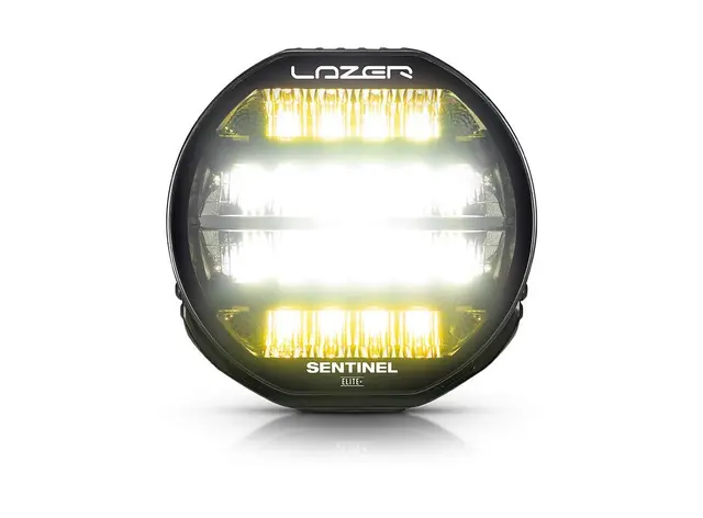 Lazer® Sentinel 9 ELITE+ PL2 Sort. Med Parklys. Hele 29500 Lumen. 