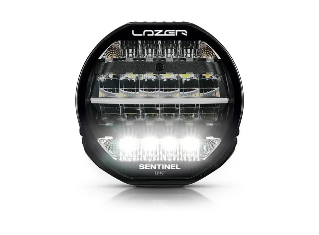 Lazer® Sentinel 9 ELITE+ PL2 Sort. Med Parklys. Hele 29500 Lumen. 
