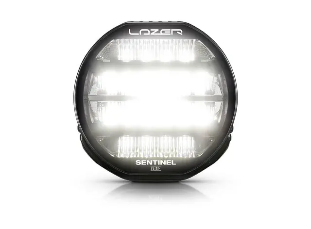 Lazer® Sentinel 9 ELITE+ PL2 Sort. Med Parklys. Hele 29500 Lumen. 