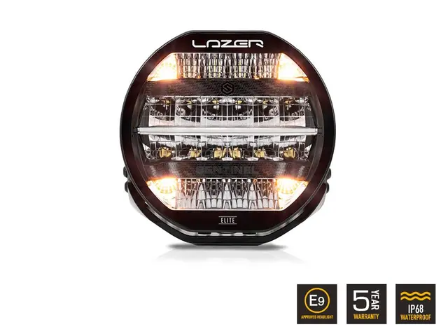 Lazer® Sentinel 9 ELITE Black Med Parklys. 15232 Lumen 