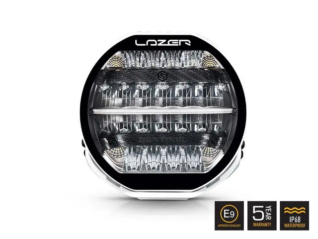 Lazer® Sentinel 9 WHITE Sort. 9 tommer. 9520 Lumen. 