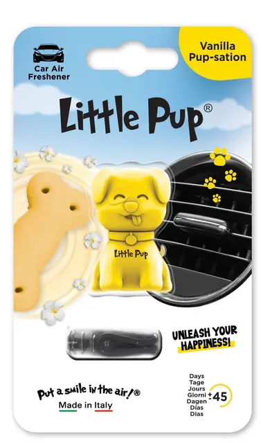 Little Pup® Vanilla Pup-sation Luftfrisker med lukt av Vanilla Pup-sati 