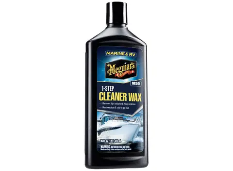 Meguiars Marine One Step Cleaner Wax Polish til båt og bobil, 473ml