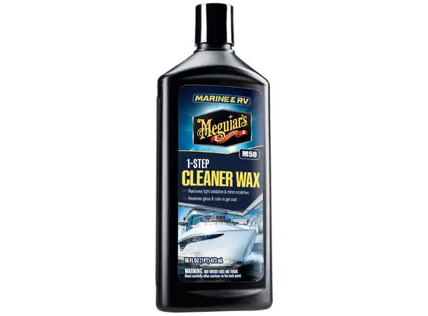 Meguiars Marine One Step Cleaner Wax Polish til båt og bobil, 473ml 