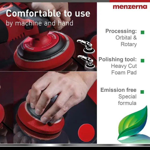 Menzerna Heavy cut 400 GREEN LINE 250 ml Grovt poleringsmiddel, løsemiddelfri 