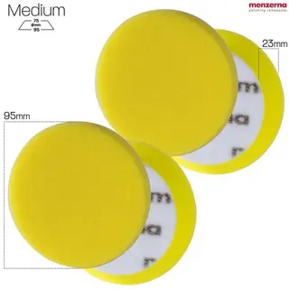 Menzerna Medium Cut Premium Pad 75/95mm Poleringspute Fjerner lette riper, 2 stk