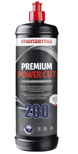 Menzerna Premium Power Cut 200 Heavy Cut Polish for båt/ bobil  1 liter 
