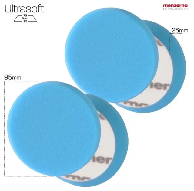 Menzerna Wax Premium Pad 75/95mm Poleringspute f/voks og forsegling, 2stk 