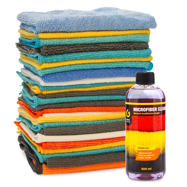 Mikrofiber B-vare startKit De billigste "all round" klutene m/clean 