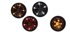 MLED Tri-Color Markeringslys Med hvit, r&#248;d og blinklys