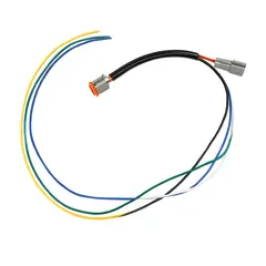 Overgang fra DT6 til DT2 Med tre parklyskabler.