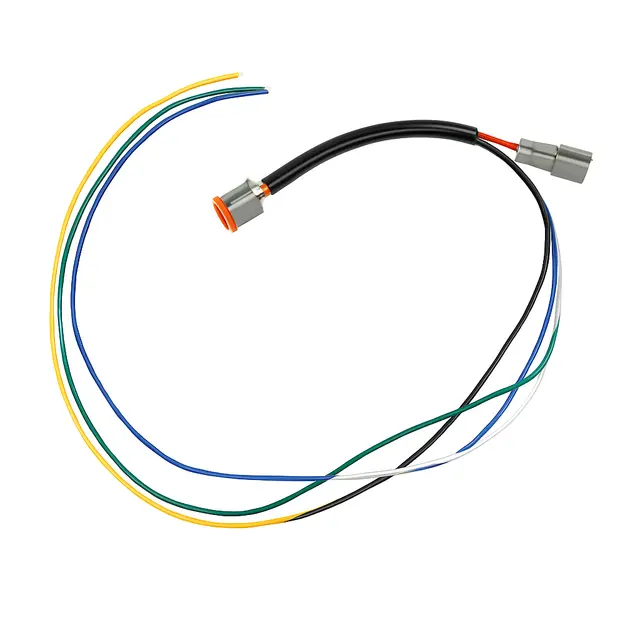 Overgang fra DT6 til DT2 Med tre parklyskabler. 