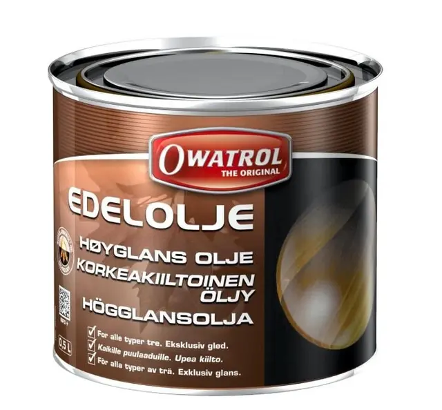Owatrol Edelolje, 0,5 L Høyglans treolje for beskyttelse 