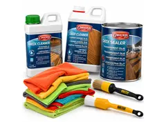 Owatrol Teak &amp; Trepleie Komplett Bundle Perfekt for hagebord og hagemøbler