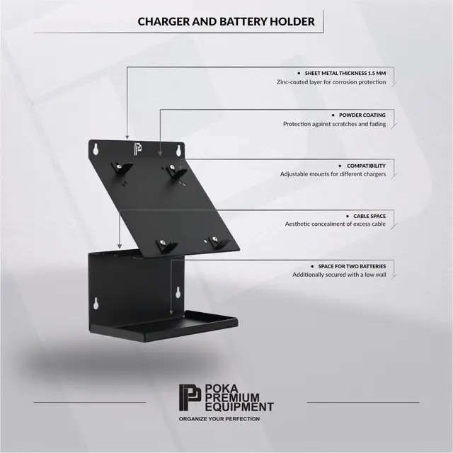 Poka Premium Batteri og Ladeholder Batteri og Ladeholder 