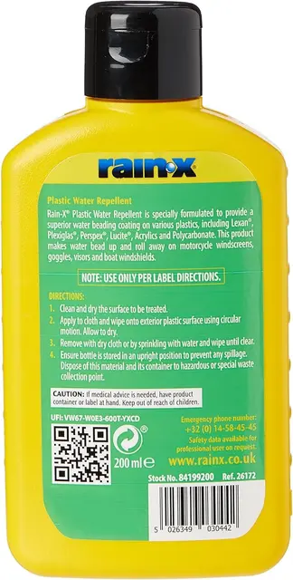 Rain-X Plastic Water Repellent Vannavstøtende beskyttelse for plast 