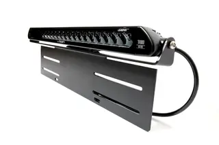 Skiltbrakett til Lazer ® Linear 18 Sidemontering. Rustfri, sort.
