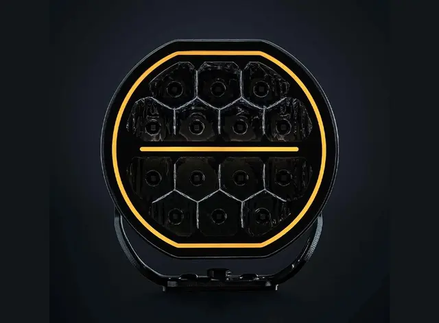 Strands Big Energy 7" Hvit/Orange Parklys | Optimized Beam 