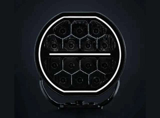 Strands Big Energy 7" Hvit/Orange Parklys | Optimized Beam 