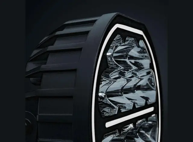 Strands Big Energy 7" Hvit/Orange Parklys | Optimized Beam 