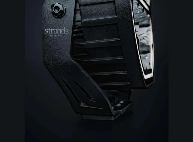 Strands Big Energy 7" Hvit/Orange Parklys | Optimized Beam 