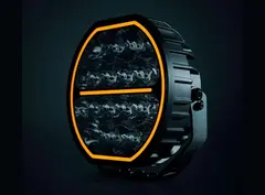 Strands Big Energy 9&quot; Hvit/Orange Parklys | Optimized Beam