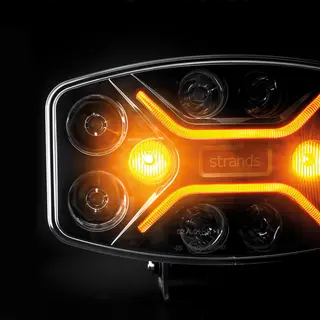 Strands Dark Knight Insane Fjernlys, varsellys og posisjonslys