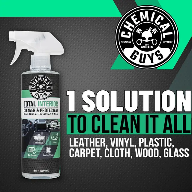 Chemical Guys Total Interior New Car Rengjør og beskytter alt interiør,473ml 