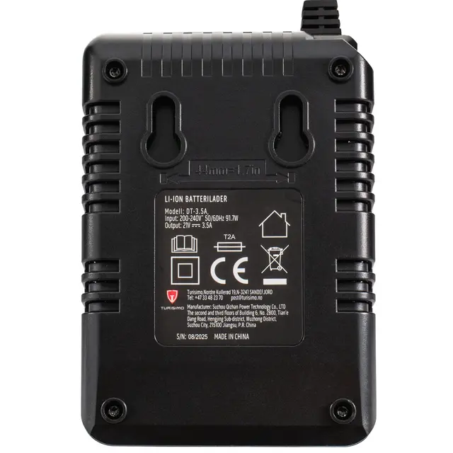 Turisimo 3.5A Singel lader Enkel lader 