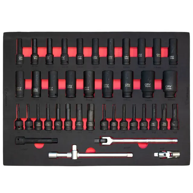 Turisimo Core – Kraftpipe- og bits-sett 41 deler: Dype piper og bits i Cr-Mo 