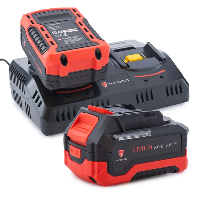 Turisimo DAP 21 X - 5.0Ah 20V DA med 2x batteri og hurtiglader 