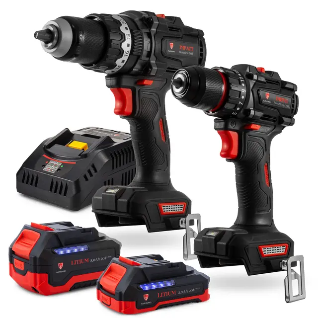 Turisimo Drill pakke 20V Drillpakke m/batteri og lader 