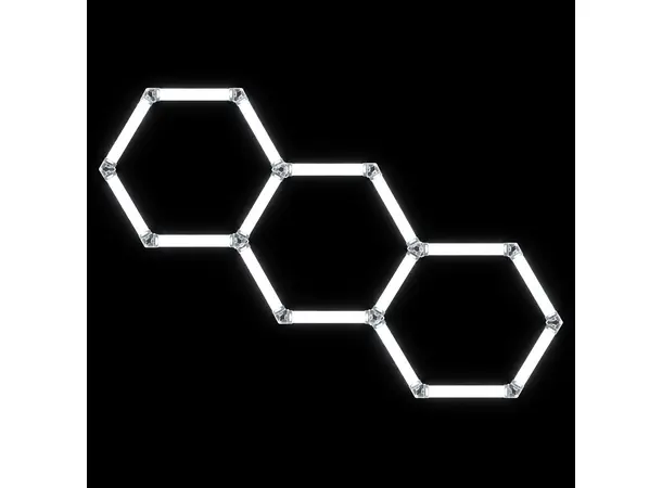 Turisimo GRID Hexagon pakke 3 Hexagon-panel 3 ruter Turisimo GRID 