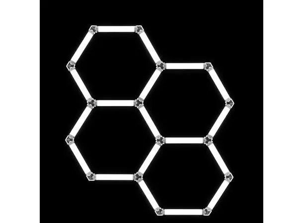 Turisimo GRID Hexagon pakke 4 Hexagon-panel 4 ruter Turisimo GRID 