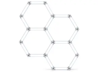 Turisimo GRID Hexagon pakke 4 Hexagon-panel 4 ruter Turisimo GRID