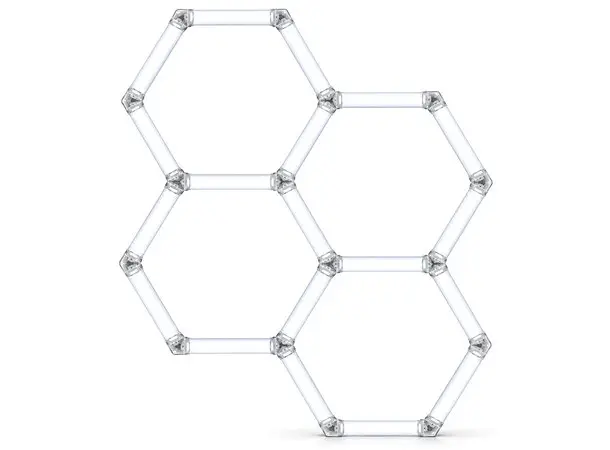 Turisimo GRID Hexagon pakke 4 Hexagon-panel 4 ruter Turisimo GRID 