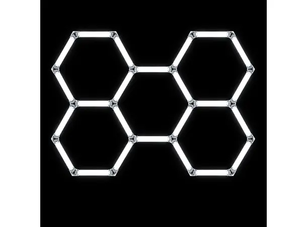 Turisimo GRID Hexagon pakke 5 Hexagon-panel 5 ruter Turisimo GRID 