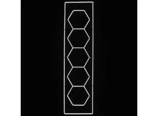 Turisimo GRID Hexagon pakke 6 Hexagon 5 ruter + ramme Turisimo GRID